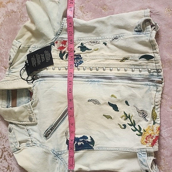 BLANK NYC | Foral Embroidered / Studded Women's Jacket - Picture 16 of 16